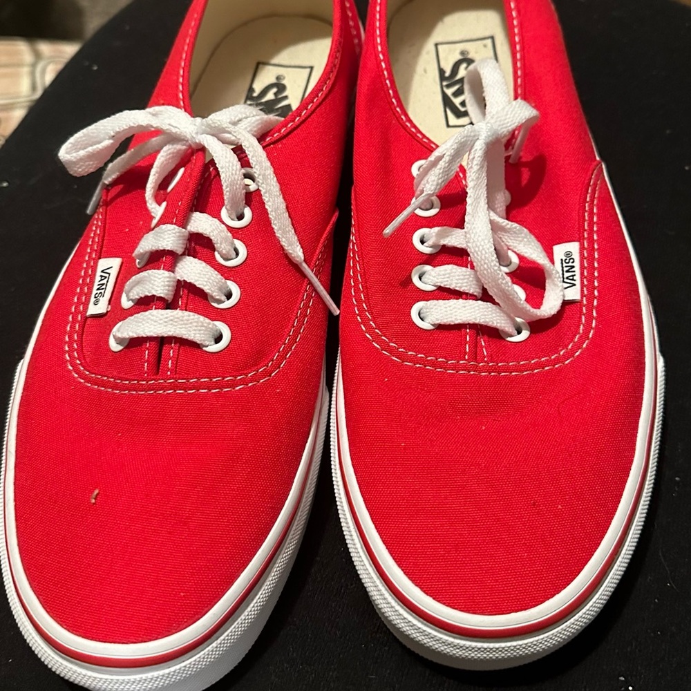 Red vans size 9 men